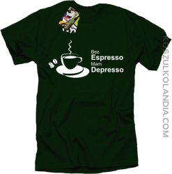 Bez Espresso Mam Depresso - Koszulka męska butelka