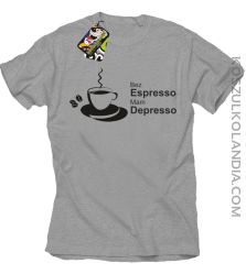 Bez Espresso Mam Depresso - Koszulka męska melanż