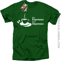 Bez Espresso Mam Depresso - Koszulka męska khely