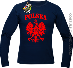 Polska - Longsleeve męski granat