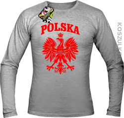 Polska - Longsleeve męski melanż 