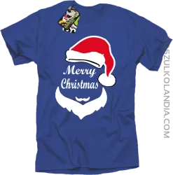 Merry Christmas Barber - Koszulka męska niebieska 