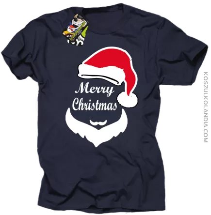 Merry Christmas Barber - Koszulka męska granat