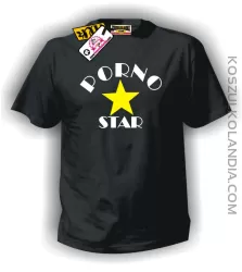 Koszulka męska Porno Star czarna