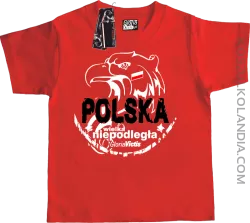 Polska Wielka Niepodległa - Koszulka dziecięca czerwona 