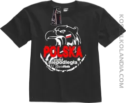 Polska Wielka Niepodległa - Koszulka dziecięca  czarna 