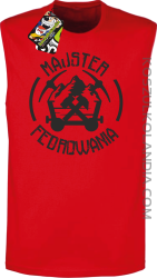 Majster fedrowania - Bezrękawnik męski czerwony 