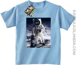 Kosmonauta z deskorolką - koszulka dziecięca błękit 