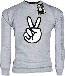 Znak pokoju - Victory - Peace Cartoon - bluza standard z nadrukiem