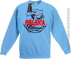 Polska Wielka Niepodległa - Bluza dziecięca standard bez kaptura błękit 