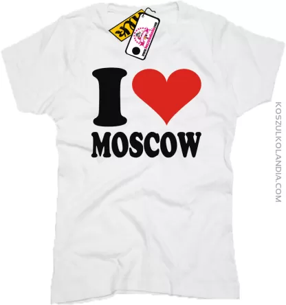 I LOVE MOSCOW - koszulka damska 1 koszulki z nadrukiem nadruk