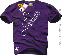 LE PARKOUR Create in France Handwrite Koszulka męska violet