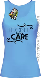 I Don`t ku#wa Care - Top damski błękikt
