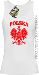 Polska - Top damski biały 