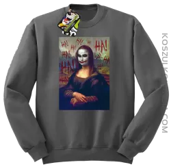 Mona Lisa Hello Jocker - Bluza męska standard bez kaptura szara 