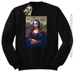 Mona Lisa Hello Jocker - Bluza męska standard bez kaptura czarna 