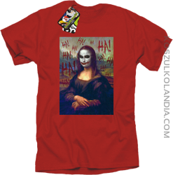 Mona Lisa Hello Jocker - Koszulka męska czerwona 
