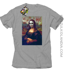 Mona Lisa Hello Jocker - Koszulka męska melanż 