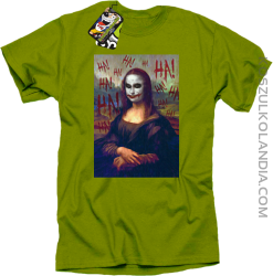 Mona Lisa Hello Jocker - Koszulka męska kiwi
