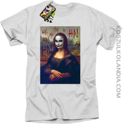 Mona Lisa Hello Jocker - Koszulka męska biała 