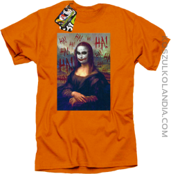 Mona Lisa Hello Jocker - Koszulka męska pomarańcz 