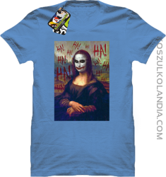 Mona Lisa Hello Jocker - Koszulka męska błękit 