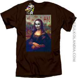 Mona Lisa Hello Jocker - Koszulka męska brąz 