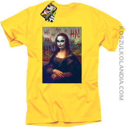 Mona Lisa Hello Jocker - Koszulka męska żółta 