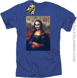 Mona Lisa Hello Jocker - Koszulka męska niebieska 