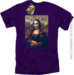 Mona Lisa Hello Jocker - Koszulka męska fiolet 