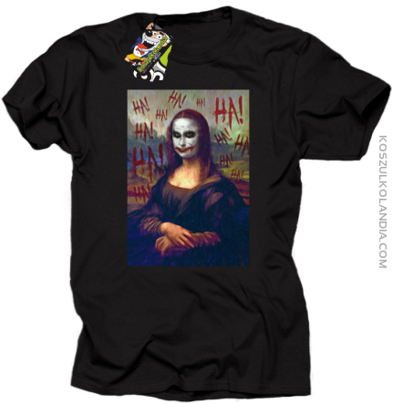 Mona Lisa Hello Jocker - Koszulka męska czarna 