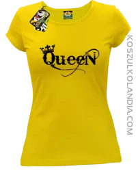 Queen Simple - Koszulka damska żółta