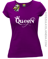 Queen Simple - Koszulka damska fiolet 