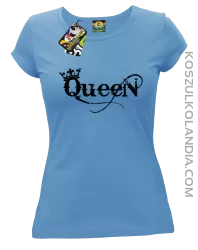 Queen Simple - Koszulka damska błękit 