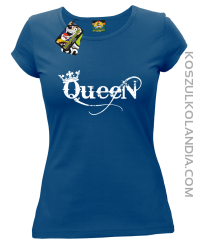 Queen Simple - Koszulka damska niebieska 