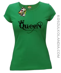 Queen Simple - Koszulka damska zielona 