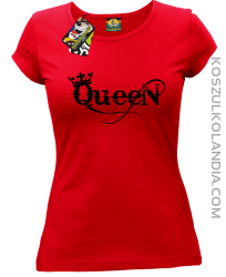 Queen Simple - Koszulka damska czerwona 