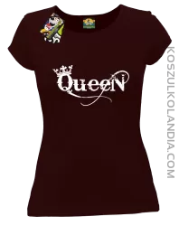 Queen Simple - Koszulka damska brąz 