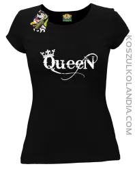 Queen Simple - Koszulka damska czarna 