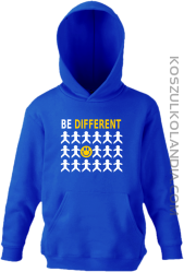 BE DIFFERENT - Bluza dziecięca z kapturem niebieska 