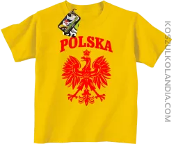 Polska - Koszulka dziecięca żólta 