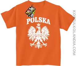 Polska - Koszulka dziecięca pomarańcz 