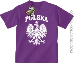 Polska - Koszulka dziecięca fiolet 