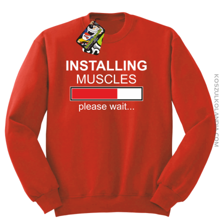Installing muscles please wait... - Bluza STANDARD red