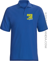 Pier mie laciem slunski chachor - Koszulka męska Polo niebieska 