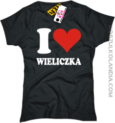 I LOVE WIELICZKA - koszulka damska 1 koszulki z nadrukiem nadruk