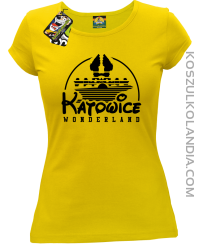 Katowice Wonderland - Koszulka damska żółta 