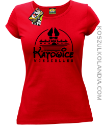Katowice Wonderland - Koszulka damska czerwona 