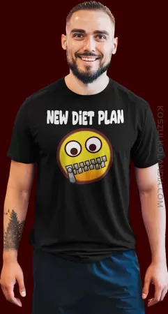 New Diet Plan - motywująca koszulka męska