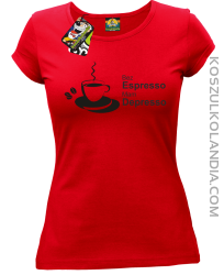 Bez Espresso Mam Depresso - Koszulka damska red